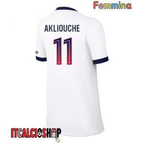 Paris Saint-Germain Maghnes Akliouche #11 Seconda Maglia Femmina 2026-27 Manica Corta